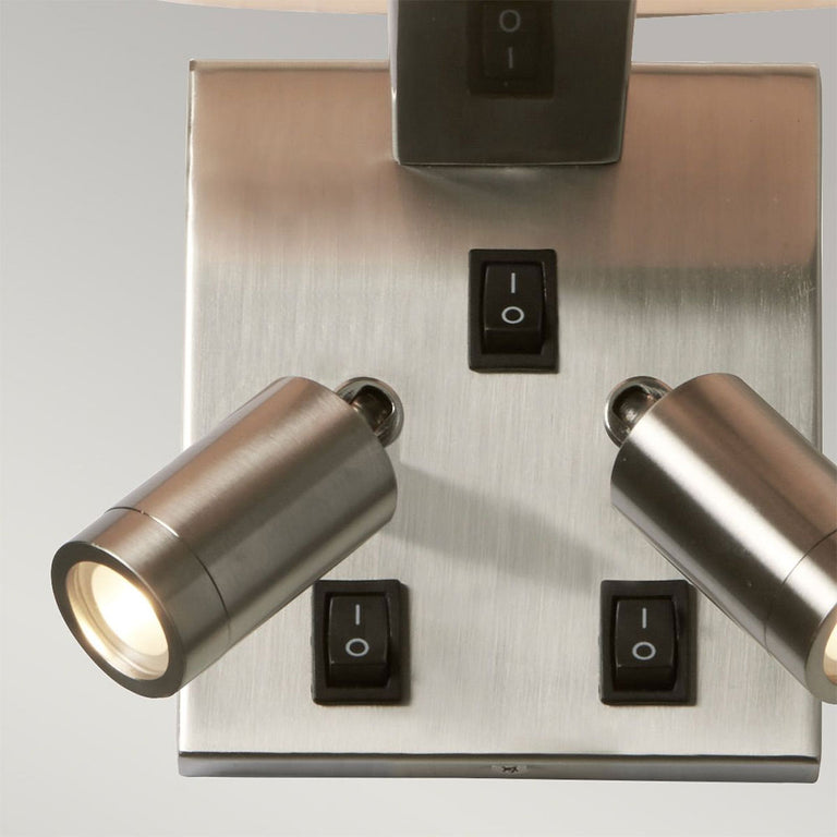 Belmont 3 Light Wall Light Brushed Nickel - BELMONT-3W