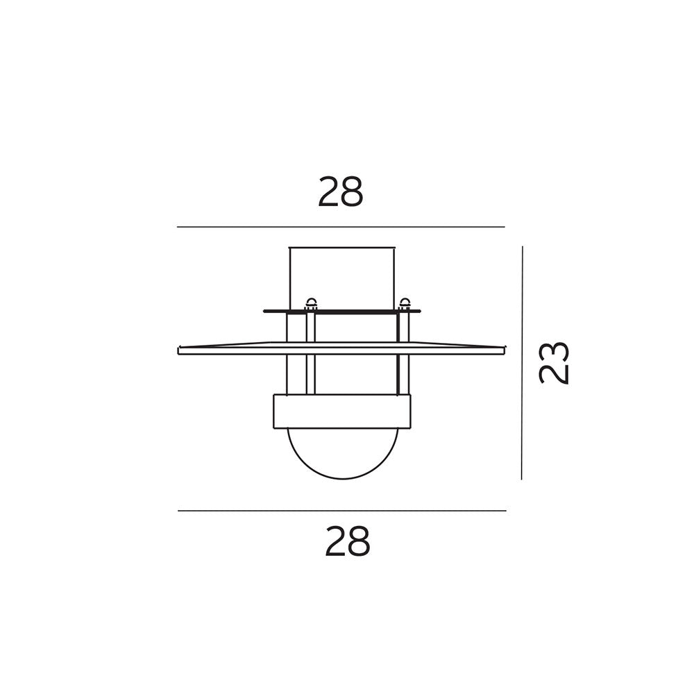Bergen Ceiling Light Galvanized Steel - NLYS.271GA