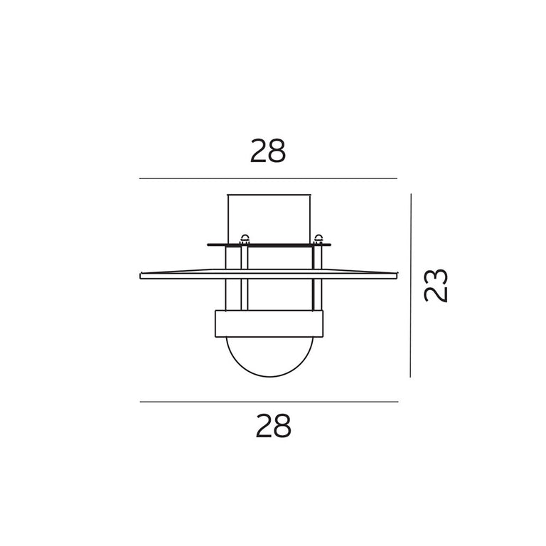 Bergen Ceiling Light Galvanized Steel - NLYS.271GA