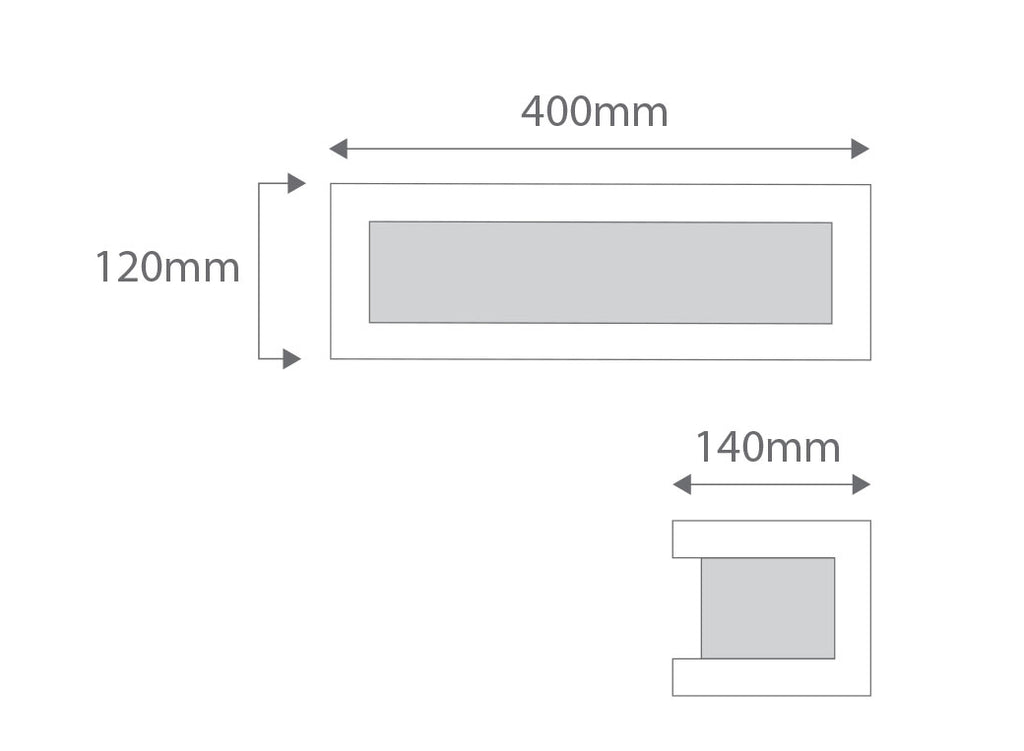 Belfiore 240V E27 Raw Ceramic Wall Light Frosted Glass - 11108