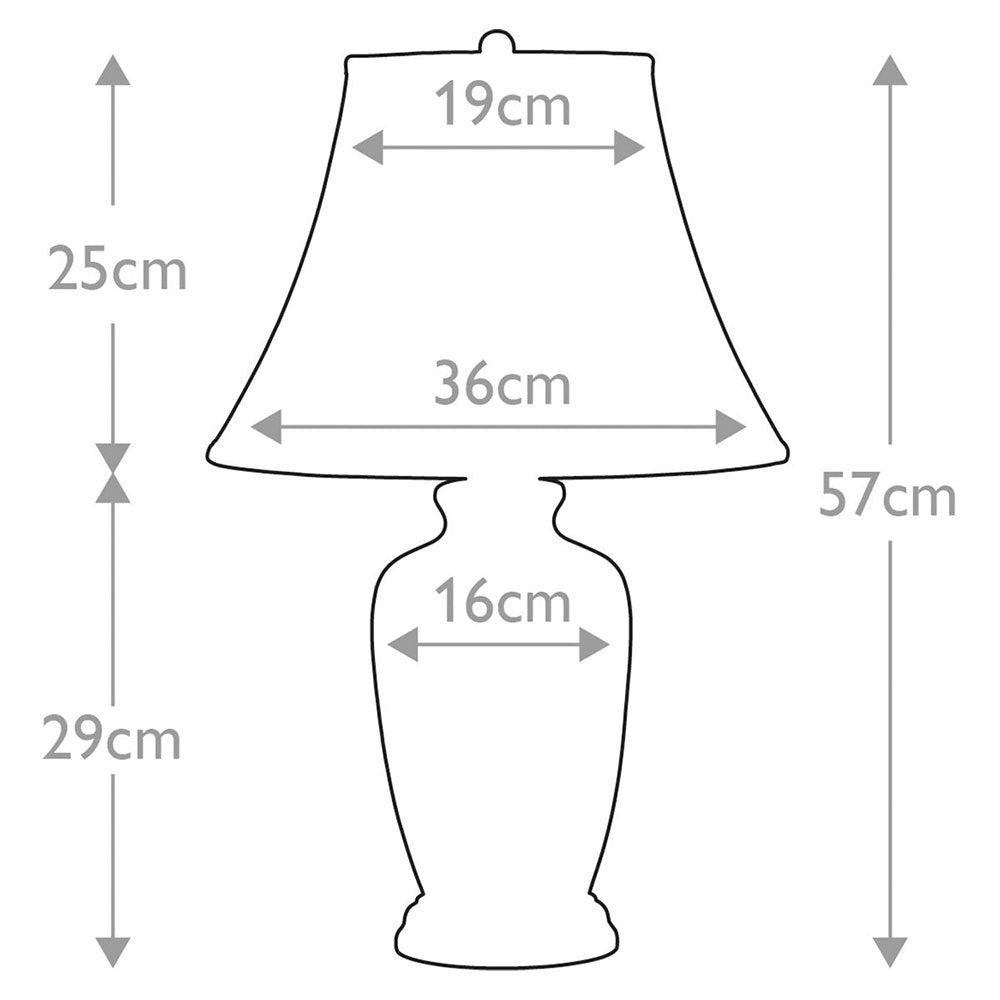 Ginger Jar Table Lamp Blue - BLUE-G-JAR-TL