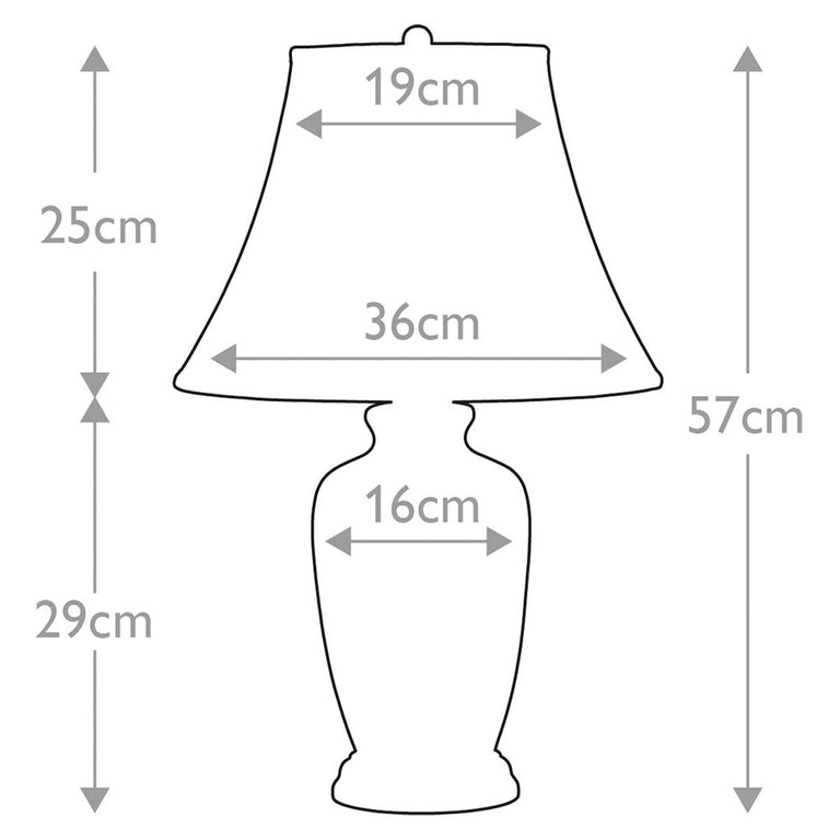 Ginger Jar Table Lamp Blue - BLUE-G-JAR-TL