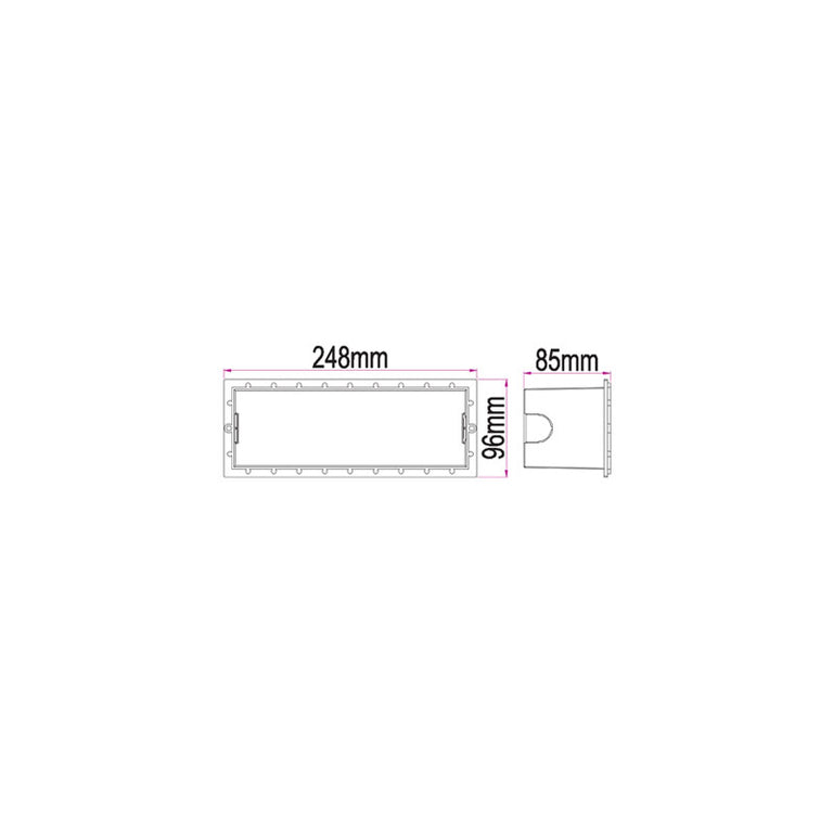 LED 13W Bricklight White Tri-Colour IP65 - BRICKTRI2