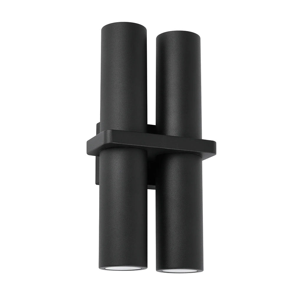 Briller 4 Light Up & Down Wall Pillar Light Black - BRILLER2
