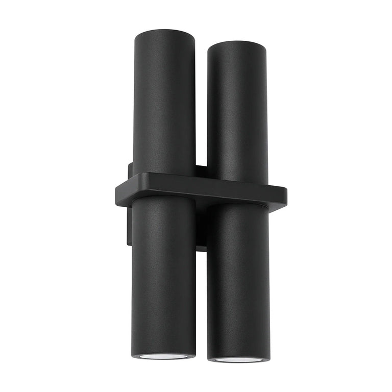 Briller 4 Light Up & Down Wall Pillar Light Black - BRILLER2