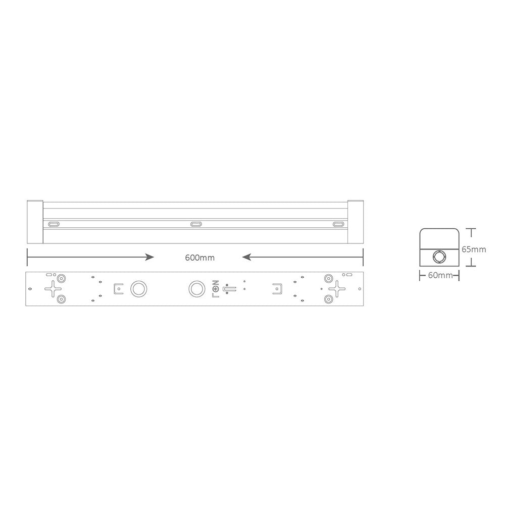 LED Batten 600mm 10W / 15W / 20W Tri-Colour - BT20-TC20TP101520