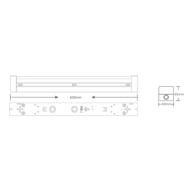 LED Batten 600mm 10W / 15W / 20W Tri-Colour - BT20-TC20TP101520