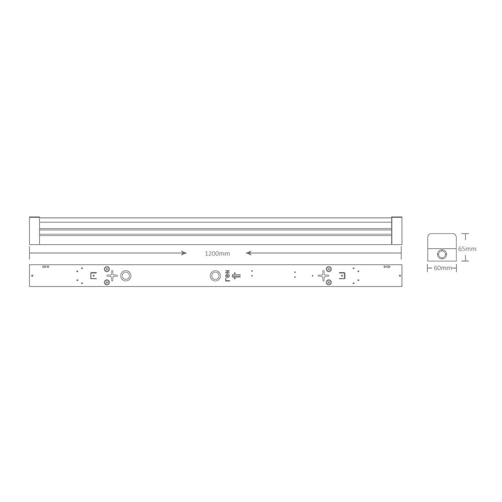 LED Batten 1200mm 20W / 30W / 40W Tri-Colour - BT40-TC40TP203040