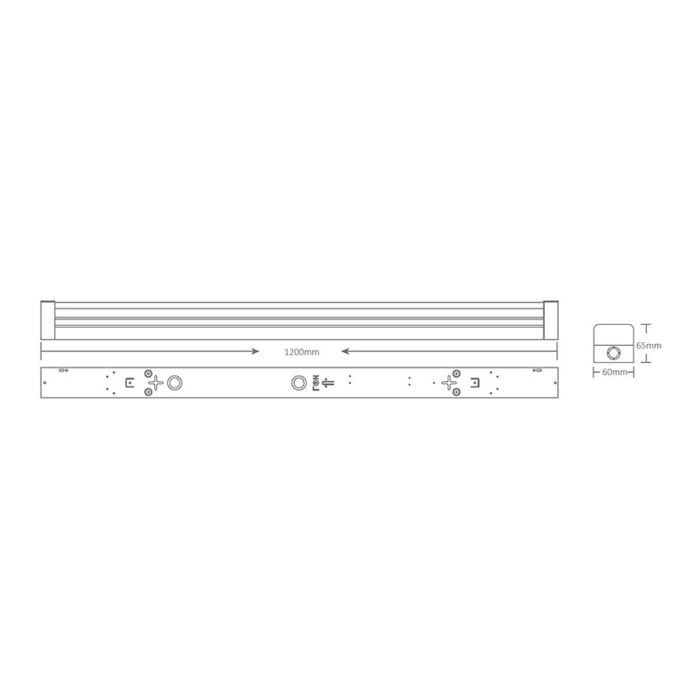 LED Batten 1200mm 20W / 30W / 40W Tri-Colour - BT40-TC40TP203040