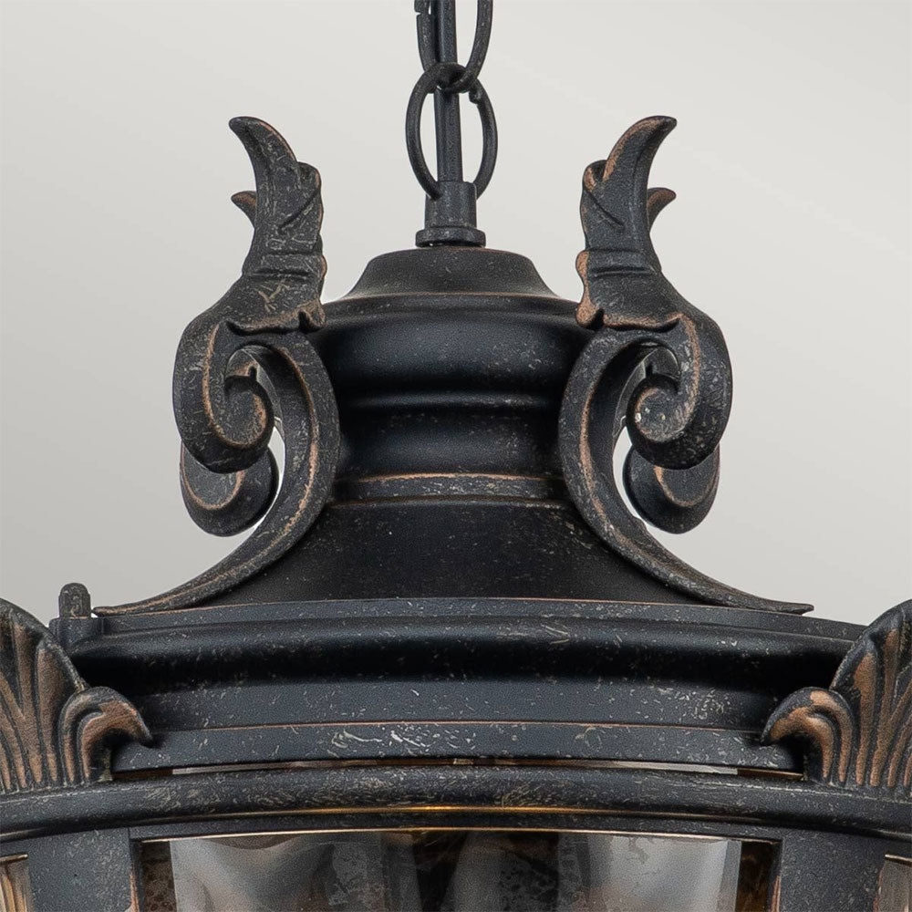 Baltimore Large Chain Lantern Weathered Bronze - BT8-L