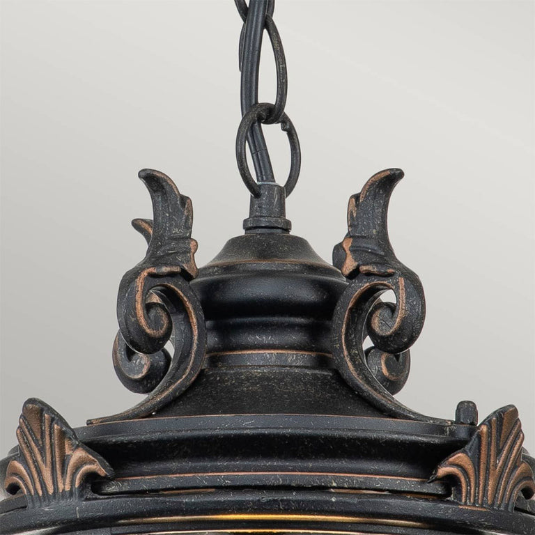 Baltimore Medium Chain Lantern Weathered Bronze - BT8-M