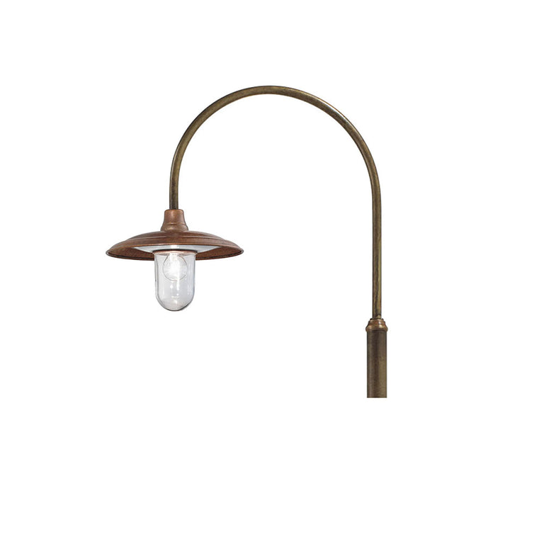 Barchessa Large Curve Pole Light With Clear Glass IP44 - 301.D7.ORT