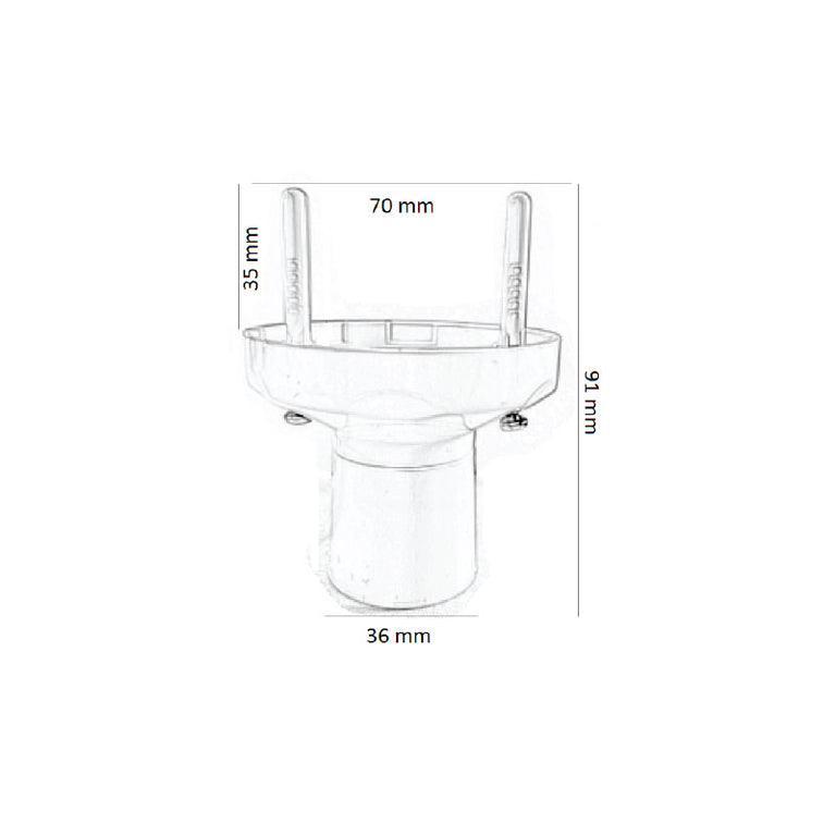 Batten Holder With Plugs - BATFIX01
