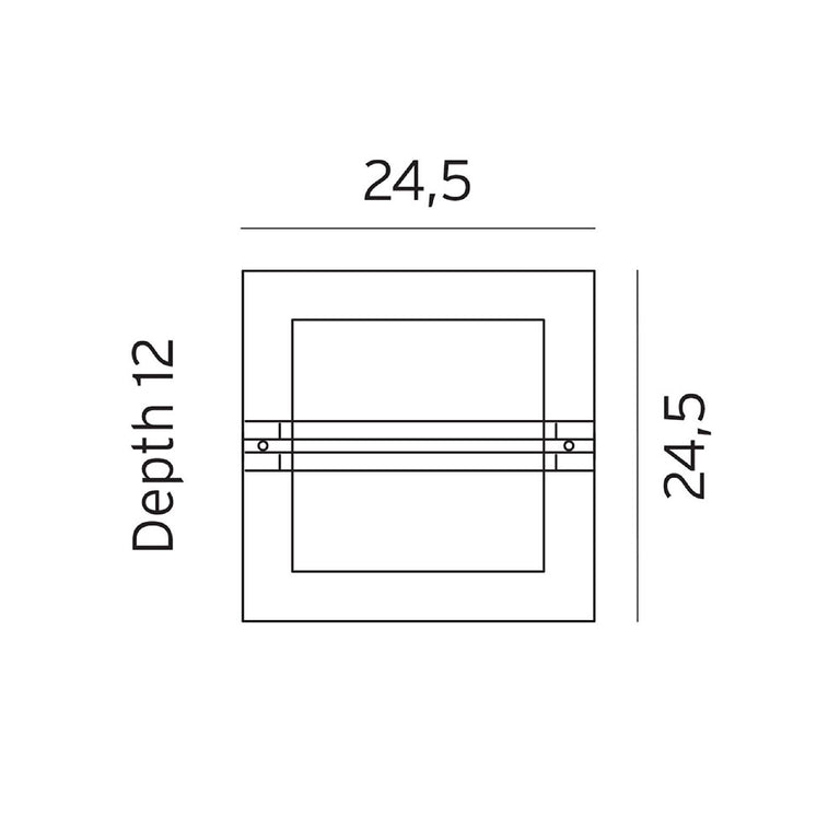 Bern Wall Light Black / Frost - NLYS.651B