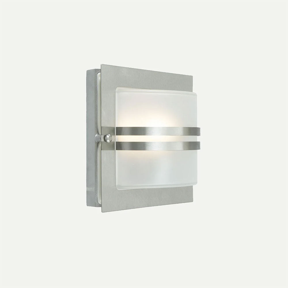 Bern Wall Light Galvanized / Frost - NLYS.651GA