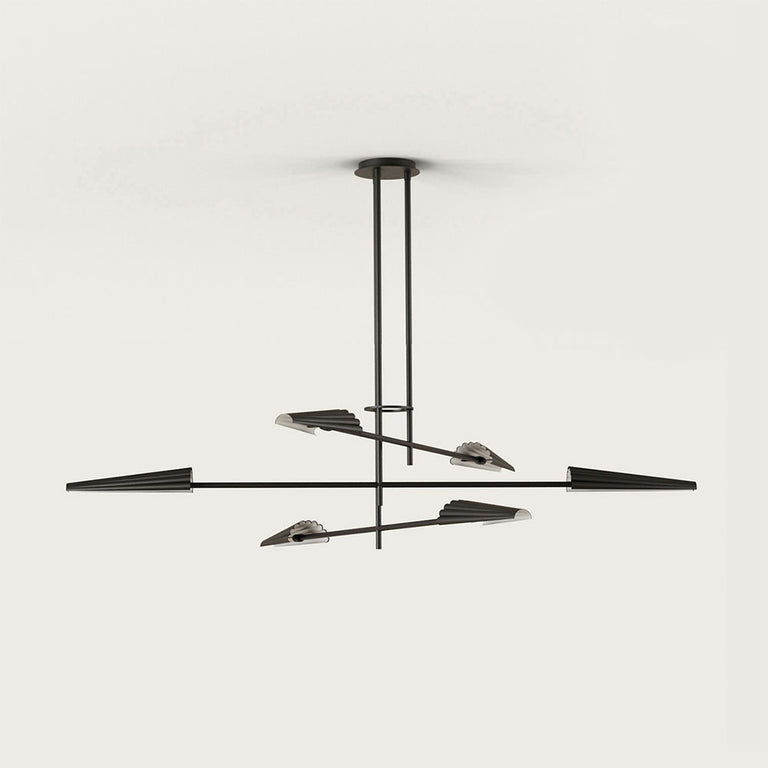 Bion 6 Light LED Pendant Black - ARO.C1306/6/NEG-NEG