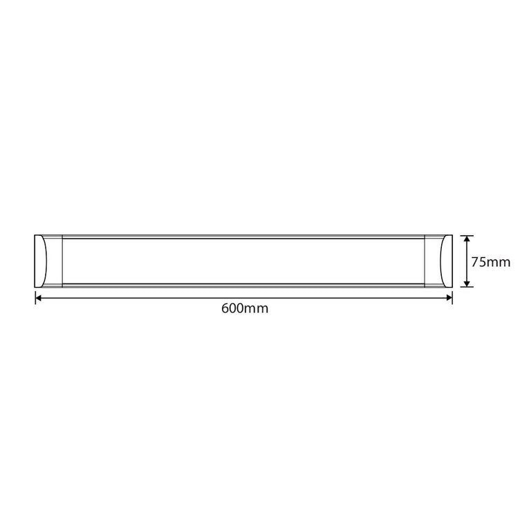 Blade 20W LED Batten White / Tri-Colour - MLBF60345W