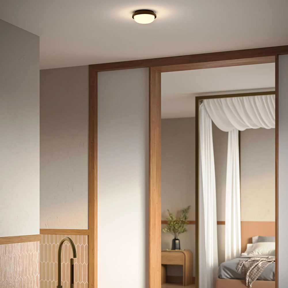 Bode Round Wall Light Old Brass
