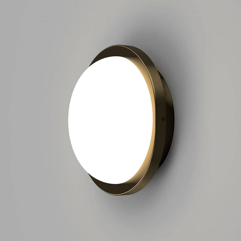 Bode Round Wall Light Old Brass