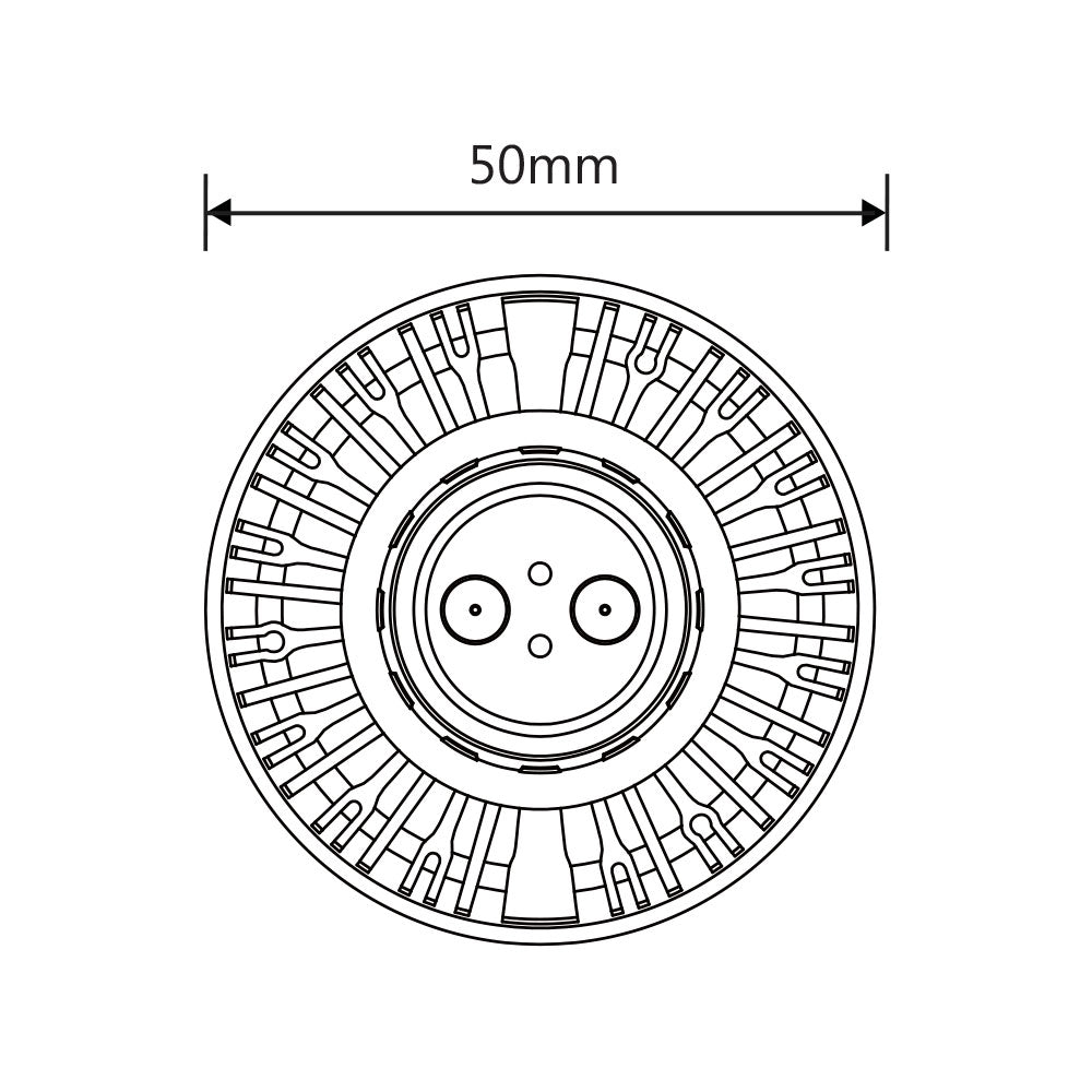 Boss 6W LED GU10 Non-Dimmable Globe / Cool White - MBGU506
