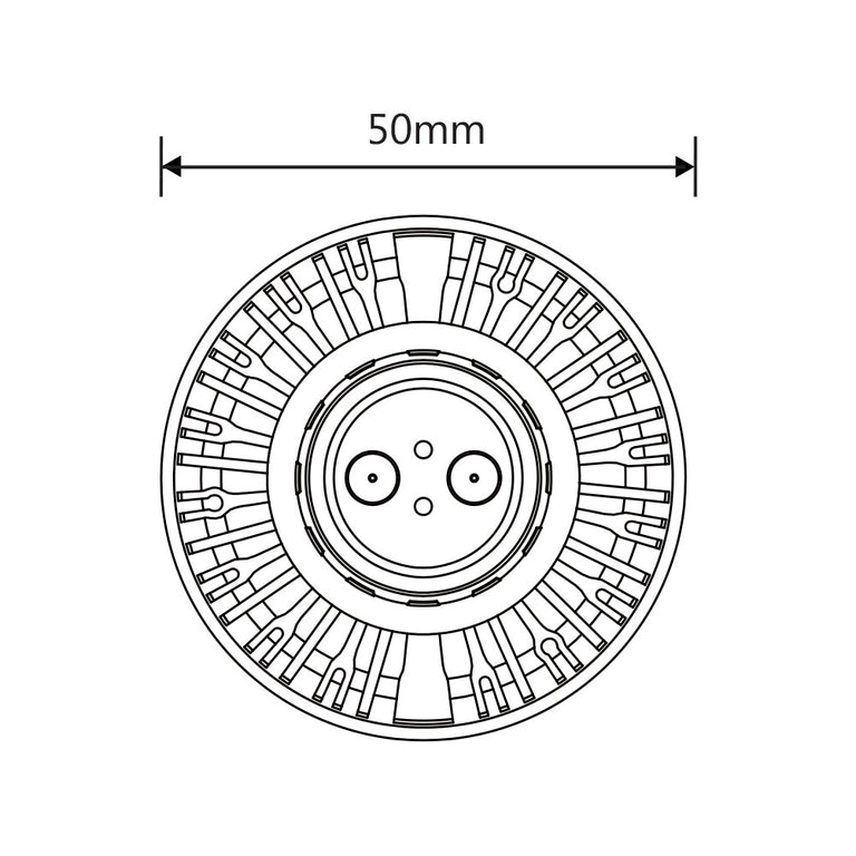 Boss 6W LED GU10 Non-Dimmable Globe / Cool White - MBGU506