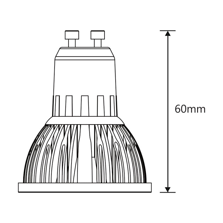 Boss 6W LED GU10 Non-Dimmable Globe / Warm White - MBGU306