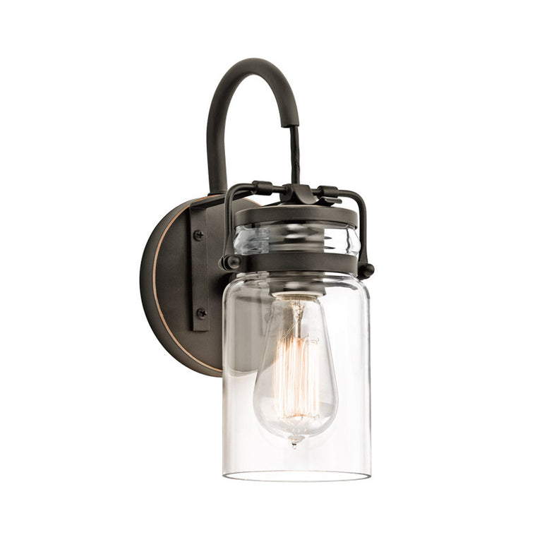 Brinley 1 Light Wall Light Olde Bronze - KL/BRINLEY1/OZ