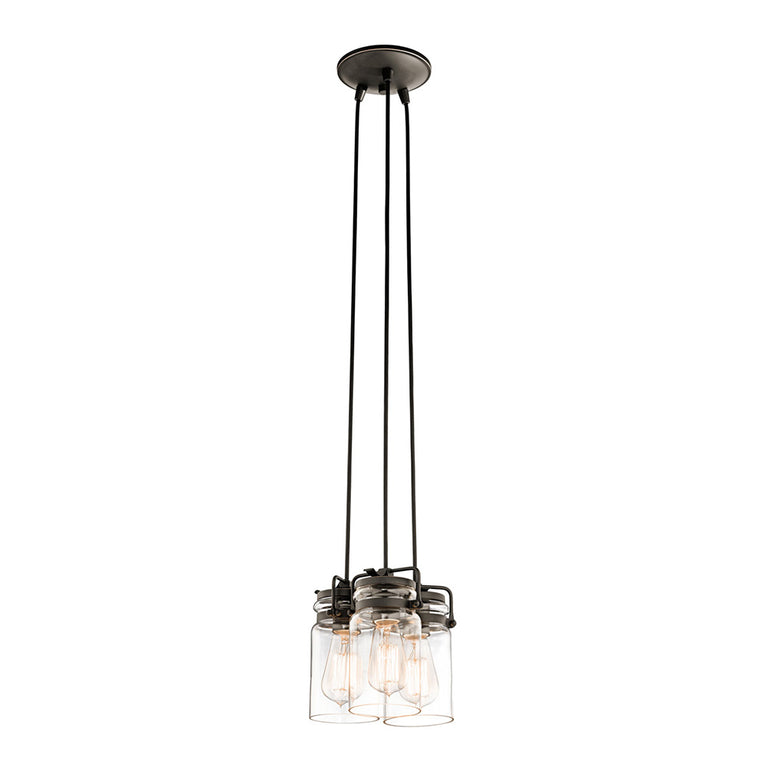 Brinley 3 Light Pendant Olde Bronze - KL/BRINLEY3/OZ