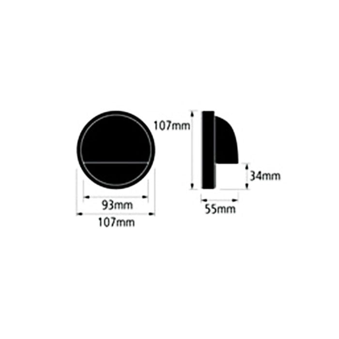 Brisbane 12~24V AC / DC G4 Eyelid Exterior Step Light Solid Bronze