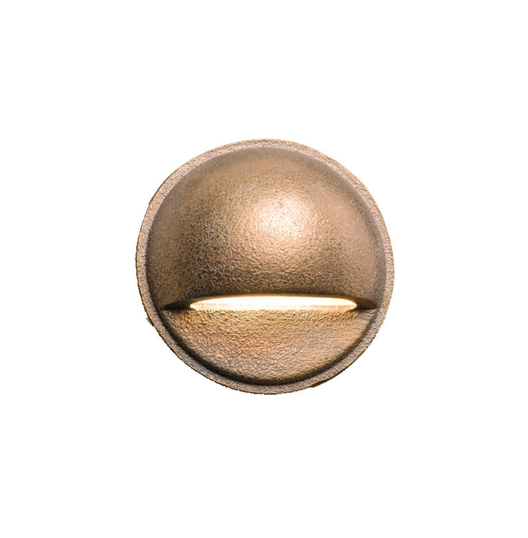 Brisbane 12~24V AC / DC G4 Eyelid Exterior Step Light Solid Bronze