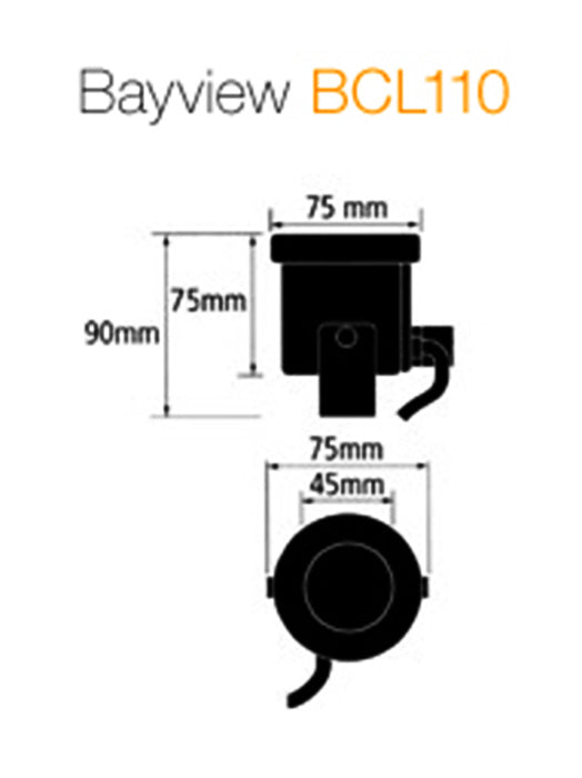 Bayview Surface Mounted Pond Light 3 Metre Tail Solid Brass - B-CL110