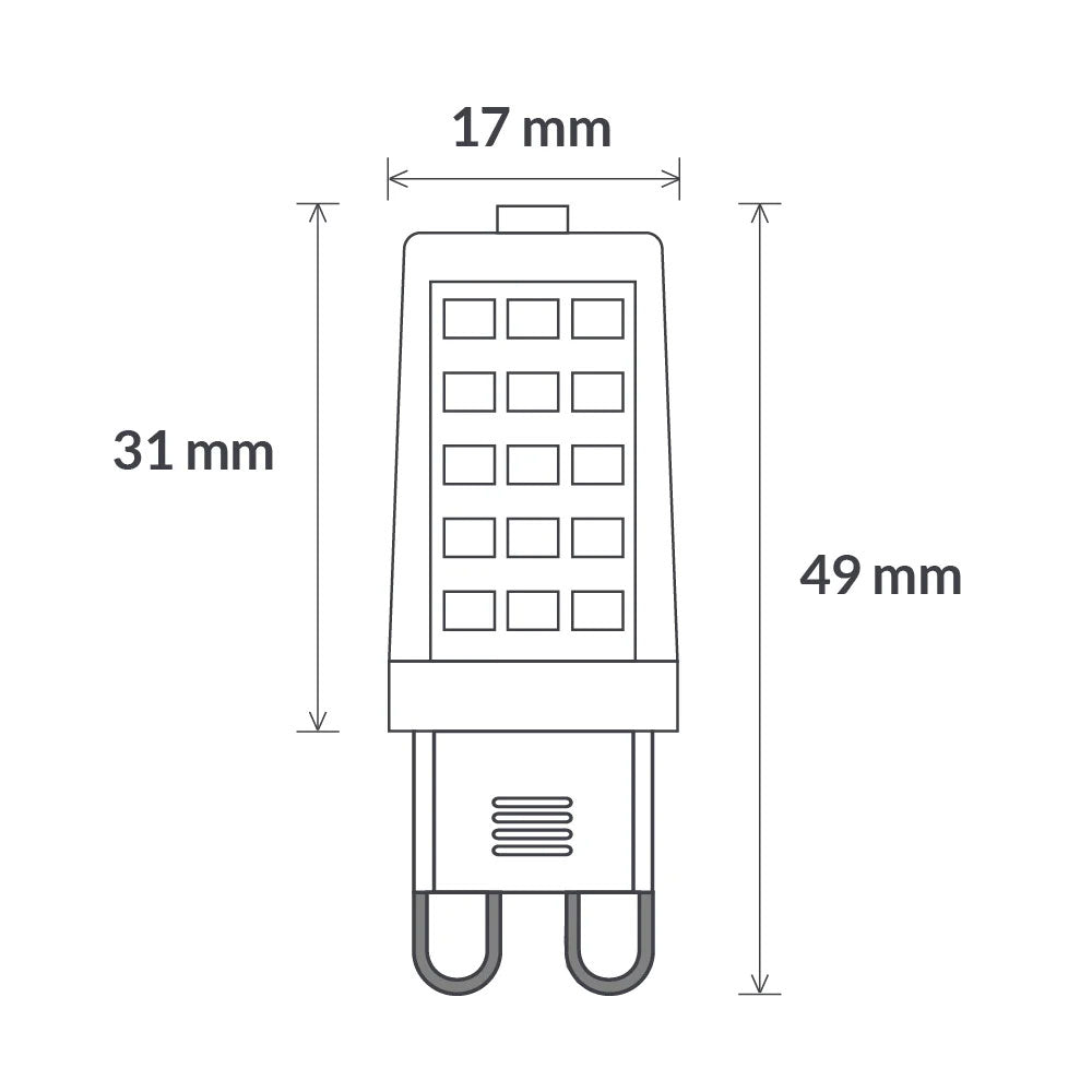 G9 LED 3W Frost Dimmable / Warm White - C3D3K-G9-F-30K