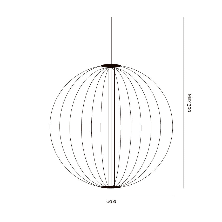 Carbon 10W LED Dimmable 60cm Pendant Brass / Warm White - LUX.CARBON.60.BRS