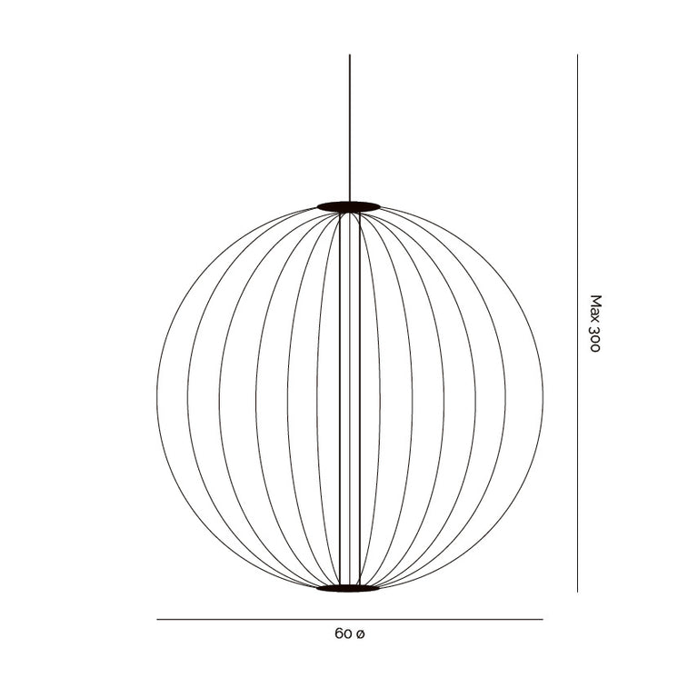 Carbon 10W LED Dimmable 60cm Pendant Brass / Warm White - LUX.CARBON.60.BRS