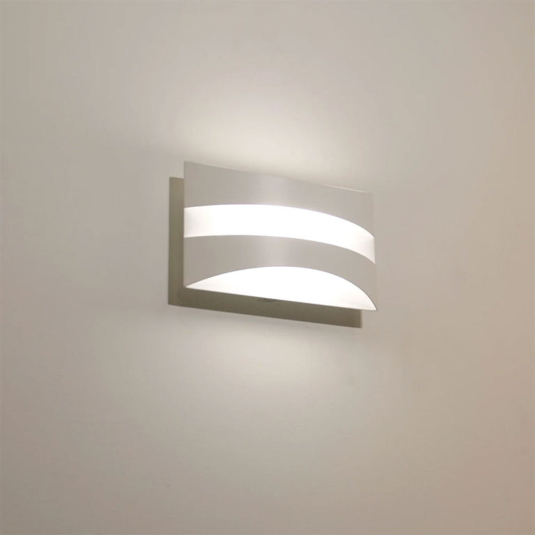 Cardiff 5W LED Interior Rectangular Up/Down Dimmable Wall Light White / Tri-Colour - CARDIFF