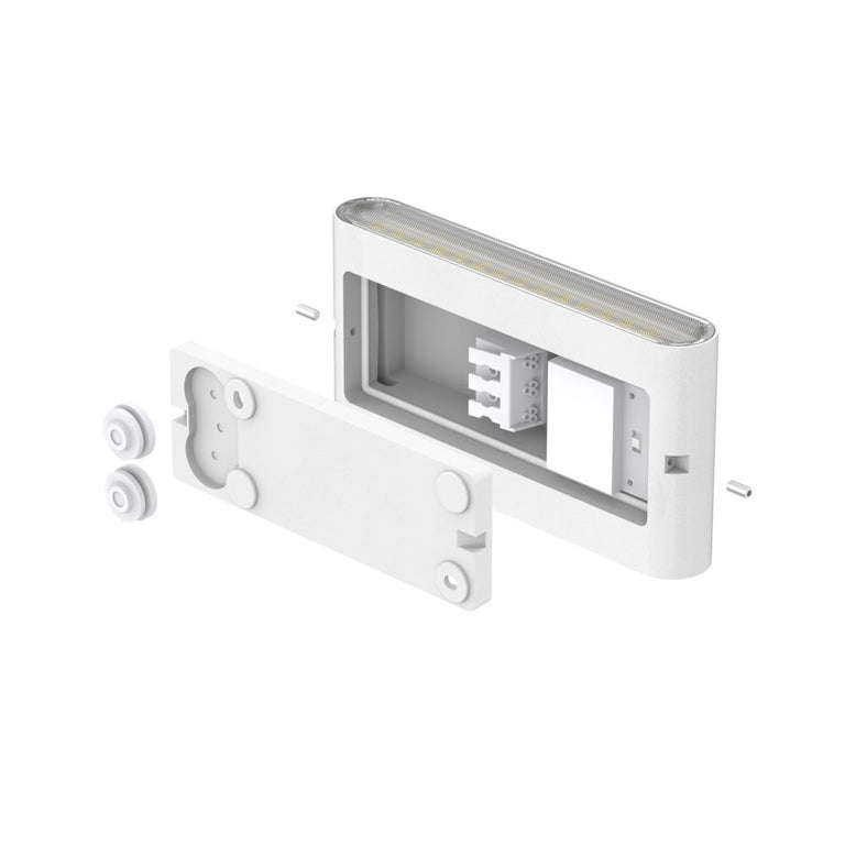 Carina 10W 240V Up & Down LED Wall Light White / Tri-Colour IP65 - SE7150/10TC/WH