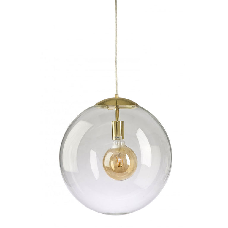 Catino 1 Light Pendant Large Gold - CATINO-40 GLD