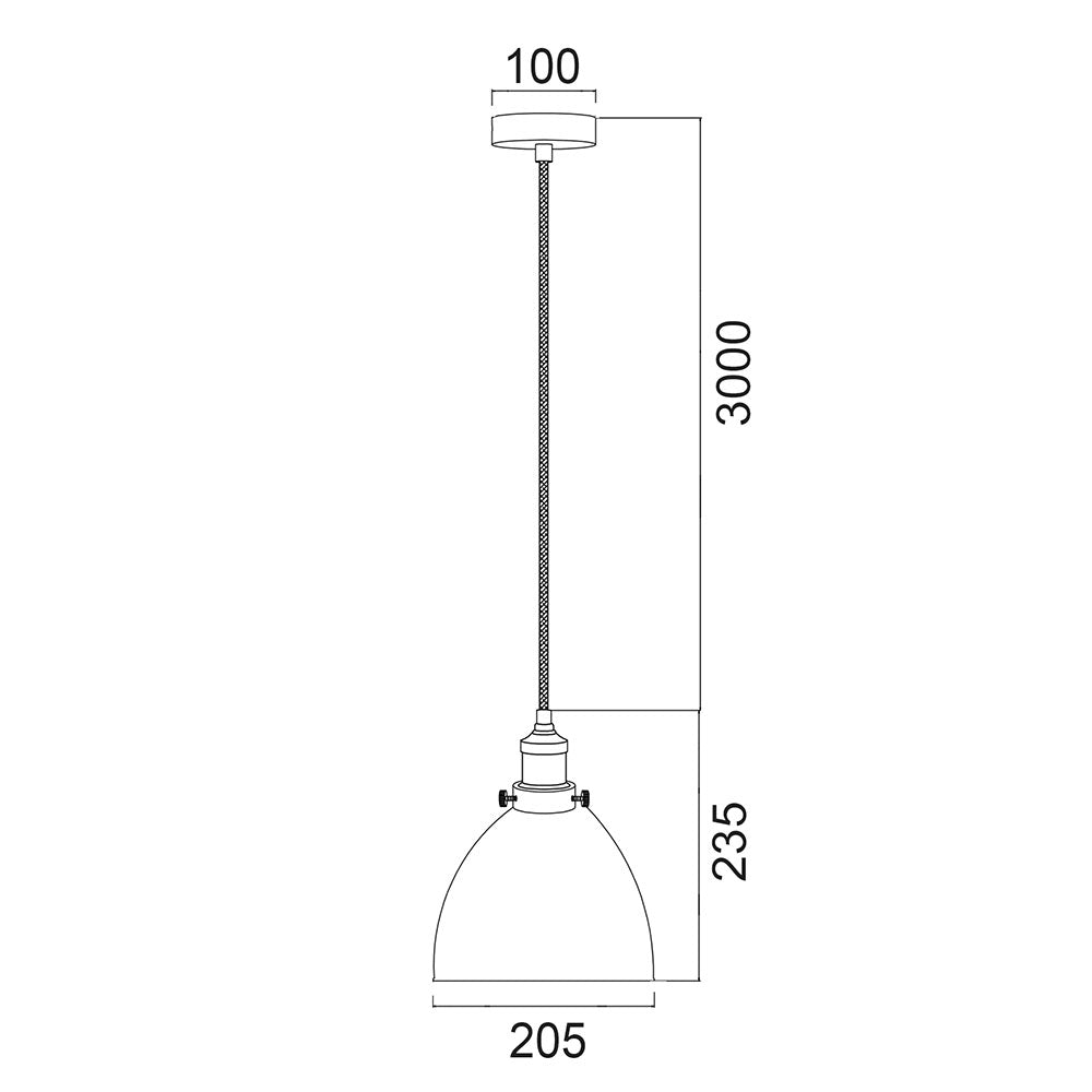 Single Ellipse Shape Pendant Antique Brass With Black Highlights - CEREMA1