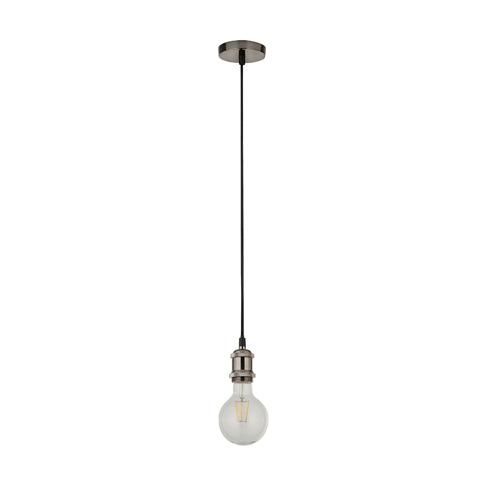 Edison 1 Light Pendant Suspension Satin Chrome - CGE-SC