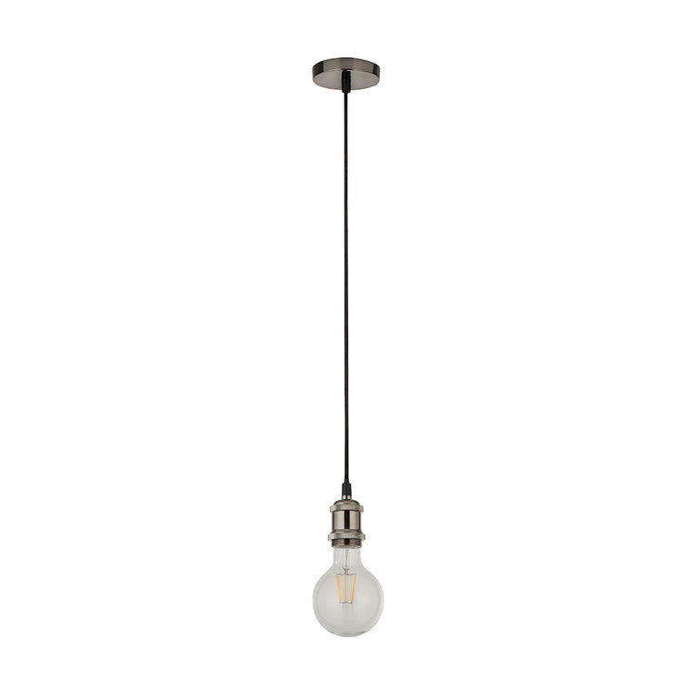 Edison 1 Light Pendant Suspension Satin Chrome - CGE-SC