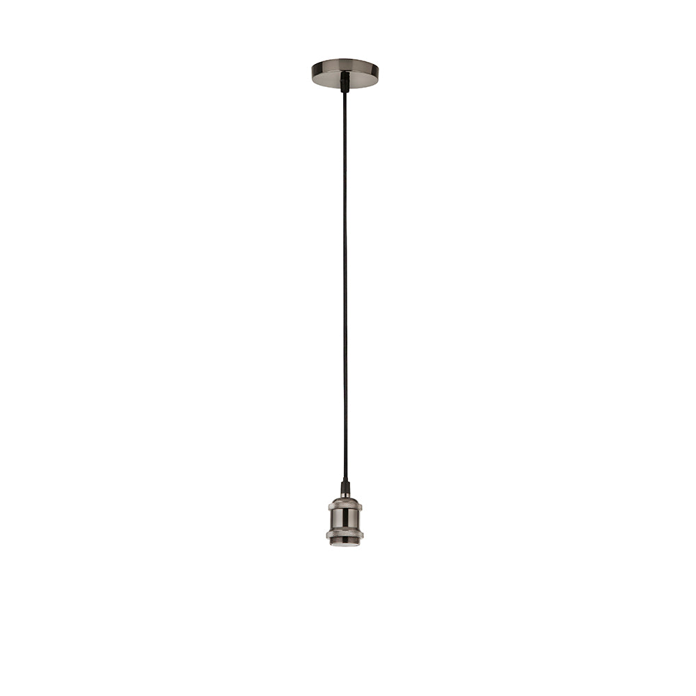 Edison 1 Light Pendant Suspension Satin Chrome - CGE-SC