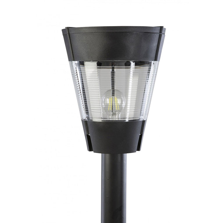 Chone 1 Light Post Top Light Black IP54 - CHONE-PT BLK