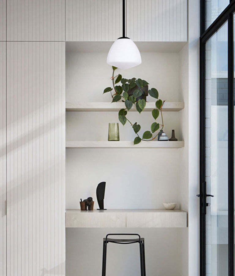 Ciotola 1 Light Pendant Medium Matt Black - CIOTOLA3