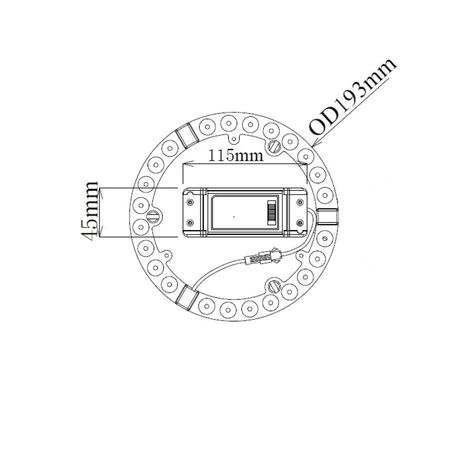 LED 12W LED Tri-CCT Oyster Conversion Kit - CKTRI01
