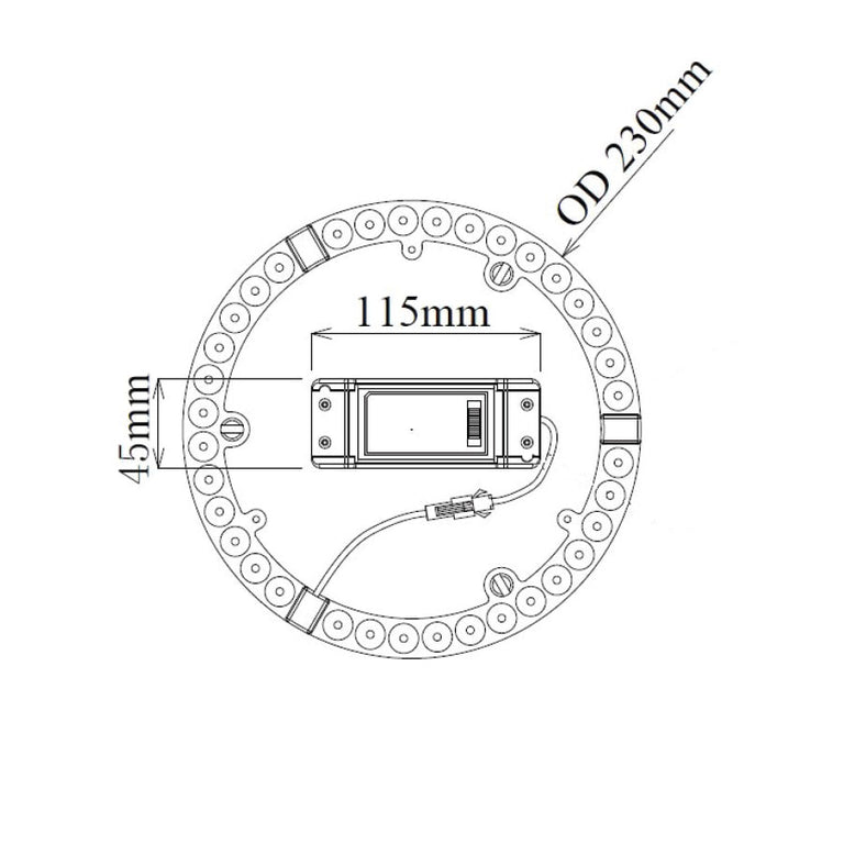 LED 18W LED Tri-CCT Oyster Conversion Kit - CKTRI02