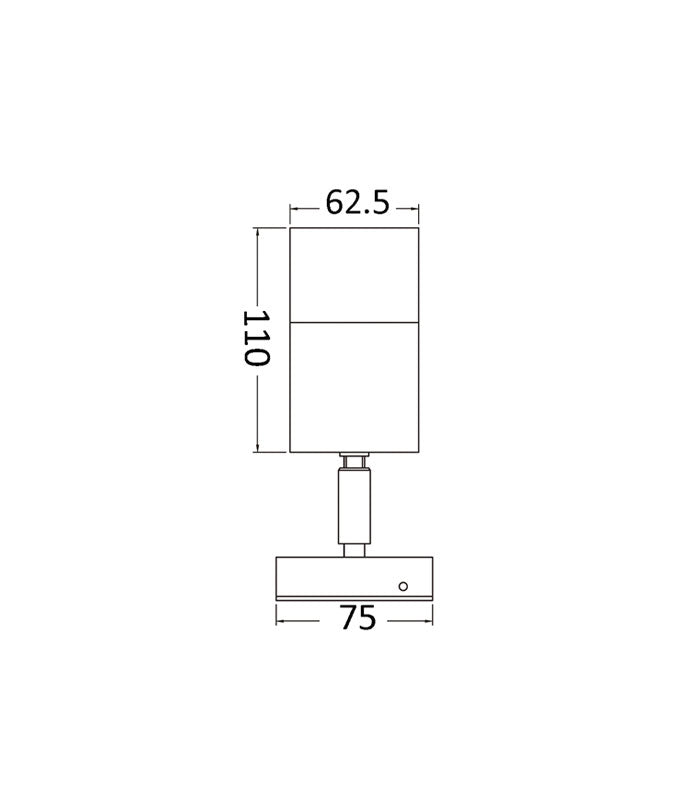 Matt White Single Adjustable Spot Light - 240V GU10 - CLA1242L