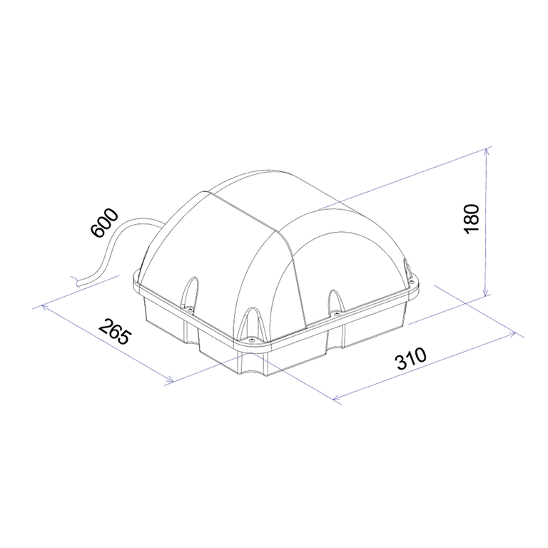 Commercial 20W LED Bunker Black / Daylight - CLA4736CB