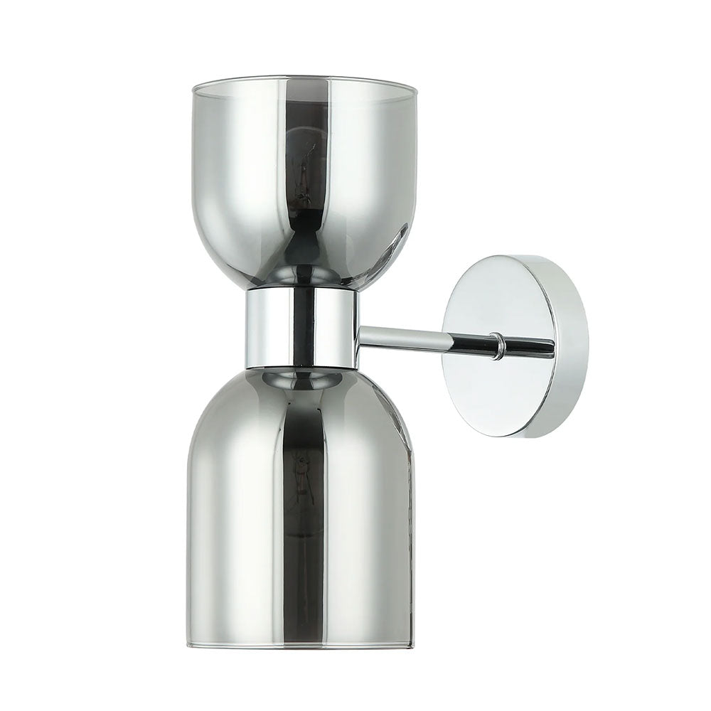 Clessidra Ellipse Glass Wall Light Chrome - CLESSIDRA1W