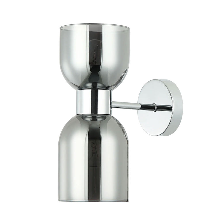 Clessidra Ellipse Glass Wall Light Chrome - CLESSIDRA1W