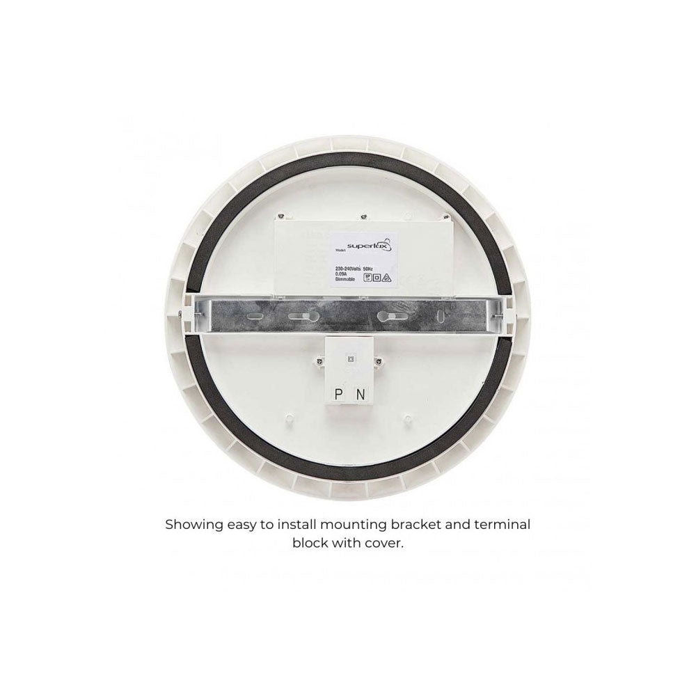 Slimline 18W LED Dimmable Oyster White / Tri-Colour - CLU300-D3CCT